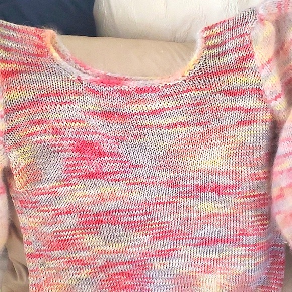 Alpaca Custom Puff Sleeve Sweater Pastel Colors  New - Picture 7 of 9